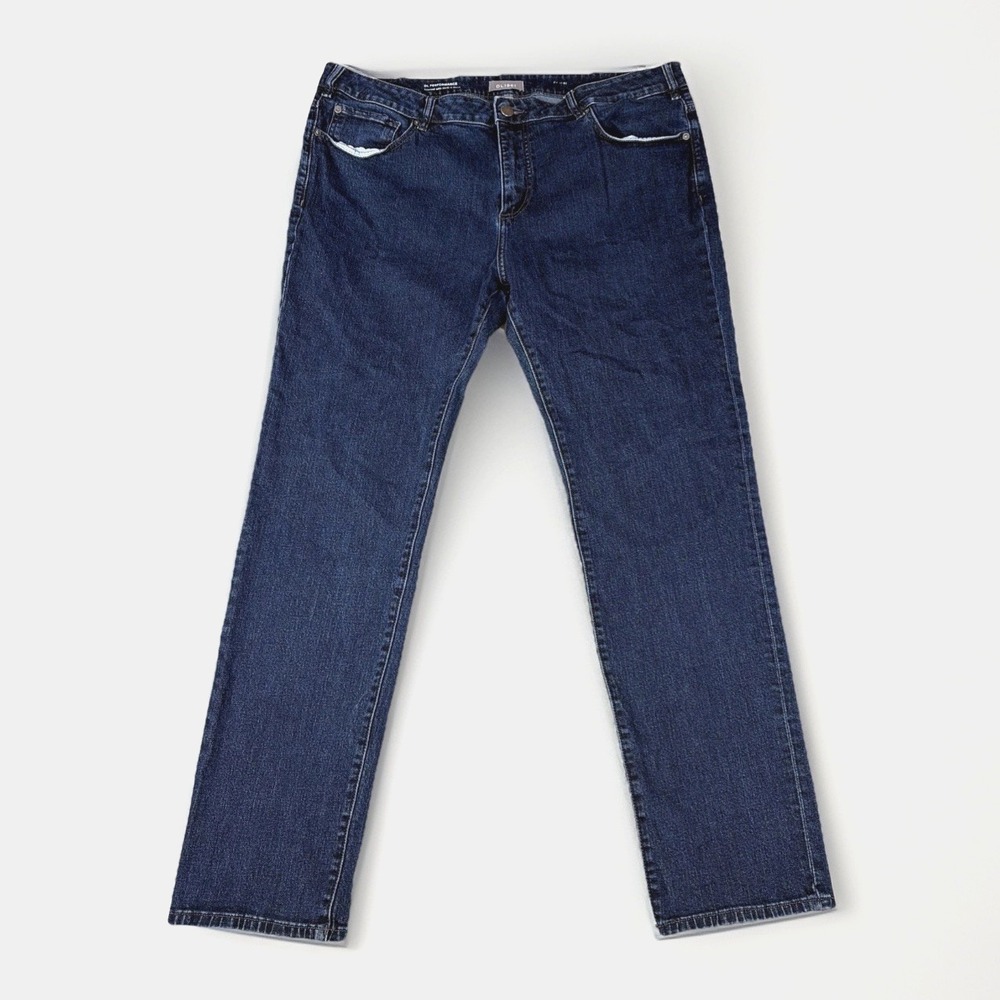DL1961 Nick Slim Jeans Mens 40x34 Blue Varick Dark Wash DL Performance